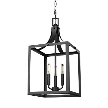 Generation Lighting Labette 3-Light Foyer Light in Black
