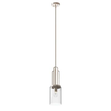 Kimrose One Light Mini Pendant in Polished Nickel by Kichler