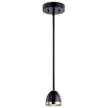 Baland LED Mini Pendant in Black by Kichler
