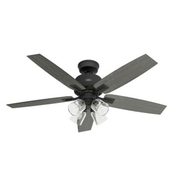 Gatlinburg 4-Light 52" Ceiling Fan in Matte Black