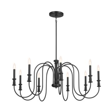 Karthe Nine Light Chandelier in Black by Kichler