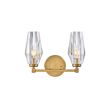 Hinkley Ana 2-Light Bathroom Vanity Light In Heritage Brass