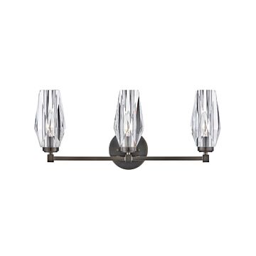 Hinkley Ana 3-Light Bathroom Vanity Light In Black Oxide