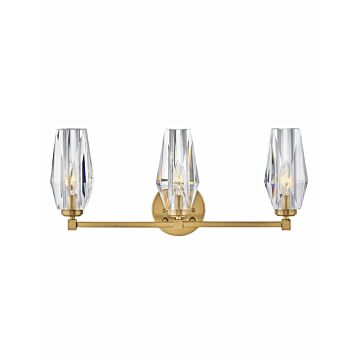 Hinkley Ana 3-Light Bathroom Vanity Light In Heritage Brass