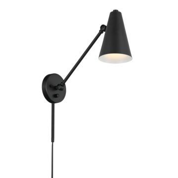 Sylvia One Light Wall Sconce in Black by Kichler