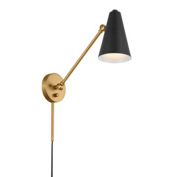 Sylvia One Light Wall Sconce in Natural Brass by Kichler