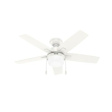 Anisten 2-Light 44" Ceiling Fan in Fresh White