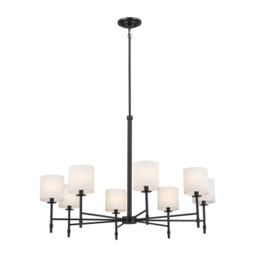 Ali Eight Light Chandelier in Black by Kichler
