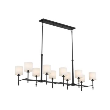 Ali Ten Light Linear Chandelier in Black by Kichler