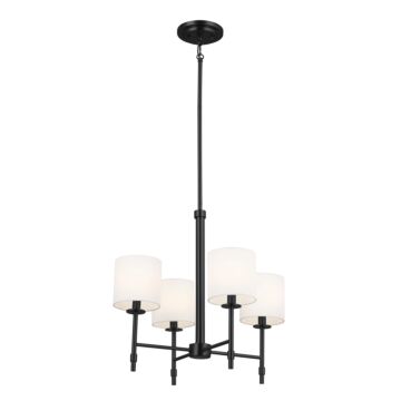 Ali Four Light Mini Chandelier in Black by Kichler