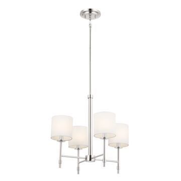 Ali Four Light Mini Chandelier in Polished Nickel by Kichler