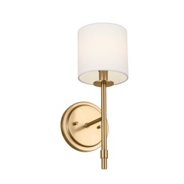 Ali One Light Wall Sconce in Brushed Natural Brass by Kichler