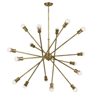 Armstrong 16 Light Chandelier in Natural Brass by Kichler
