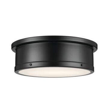 Serca Three Light Flush Mount in Black by Kichler