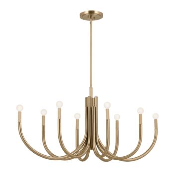 Odensa Eight Light Chandelier in Champagne Bronze by Kichler