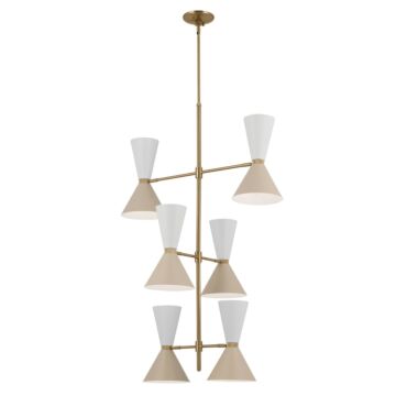 Phix 12 Light Foyer Chandelier in Champagne Bronze by Kichler