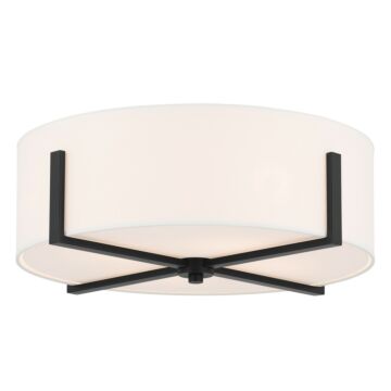 Malen Four Light Flush Mount in Black by Kichler