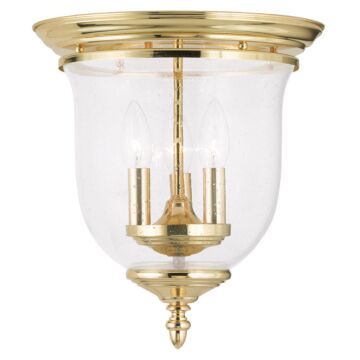 Legacy 3-Light Ceiling Mount in Polished Brass