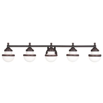 Oldwick 5-Light Bathroom Vanity Light in Hand Applied Olde Bronze