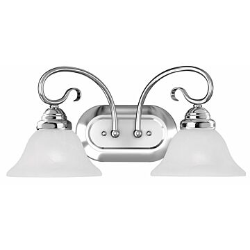 Coronado 2-Light Bathroom Vanity Light in Polished Chrome