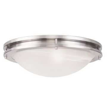 Ariel 3-Light Ceiling Mount in Brushed Nickel