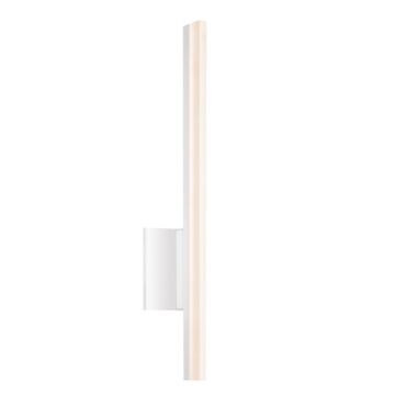 Stiletto LED Wall Sconce in Satin White by Sonneman