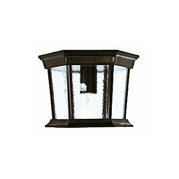 Dover 1-Light Burled Walnut Ceiling Light