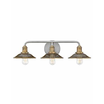Hinkley Rigby 3-Light Bathroom Vanity Light In Antique Nickel