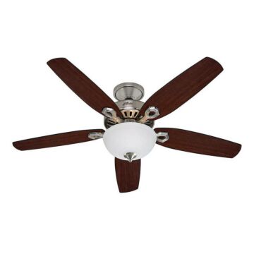 Builder 52"Ceiling Fan in Brushed Nickel by Hunter