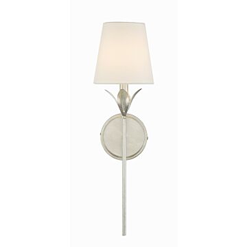 Broche One Light Wall Sconce in Antique Silver by Crystorama