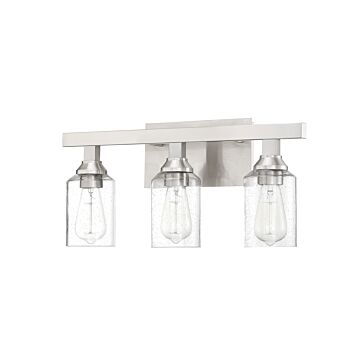 Chicago Three Light Vanity in Brushed Polished Nickel by Craftmade