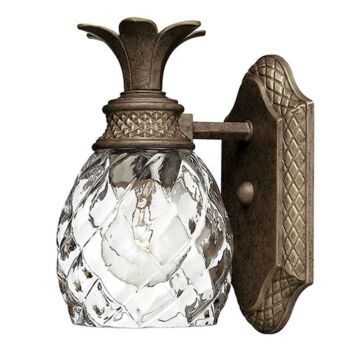 Hinkley Plantation 1-Light Bathroom Vanity Light In Pearl Bronze