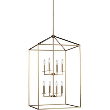 Generation Lighting Perryton 8-Light Foyer Light in Satin Brass