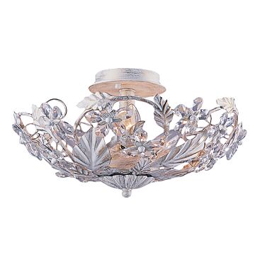 Paris Market Six Light Semi Flush Mount in Antique White by Crystorama