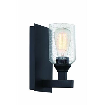 Chicago One Light Wall Sconce in Flat Black by Craftmade