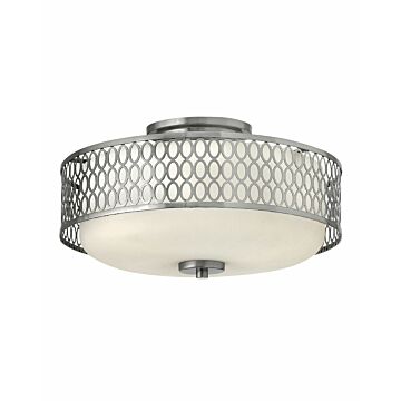 Hinkley Jules 3-Light Semi-Flush Ceiling Light In Brushed Nickel