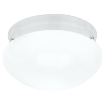 Webster 1-Light Flush Mount in White