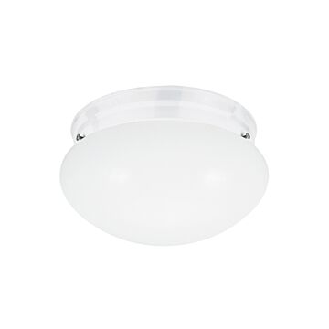 Webster 1-Light Flush Mount in White
