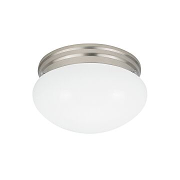 Webster 1-Light Flush Mount in Brushed Nickel