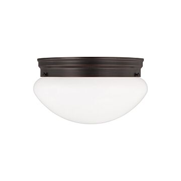 Webster 2-Light Flush Mount in Bronze