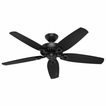 Builder 52"Ceiling Fan in Matte Black by Hunter