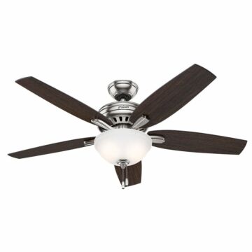 Newsome 52"Ceiling Fan in Brushed Nickel by Hunter