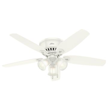 Builder 52"Ceiling Fan in Snow White by Hunter