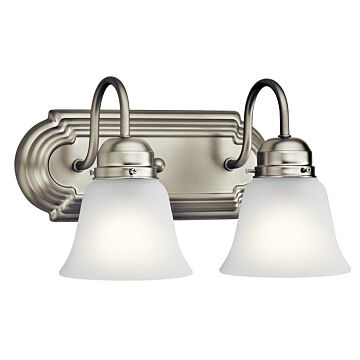 No Family Two Light Bath in Brushed Nickel by Kichler