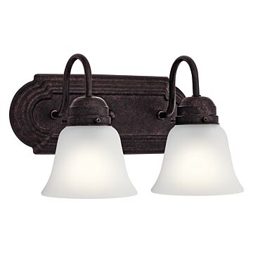 No Family Two Light Bath in Tannery Bronze by Kichler