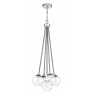 Que Five Light Pendant in Chrome by Craftmade