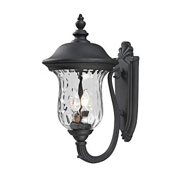 Z-Lite Armstrong 2-Light Outdoor Wall Sconce In Black