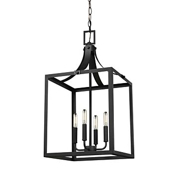 Generation Lighting Labette 4-Light Foyer Light in Black