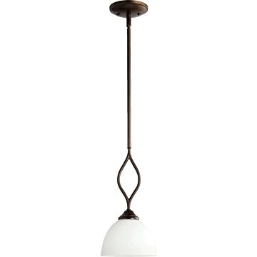 Brooks One Light Pendant in Oiled Bronze by Quorum International