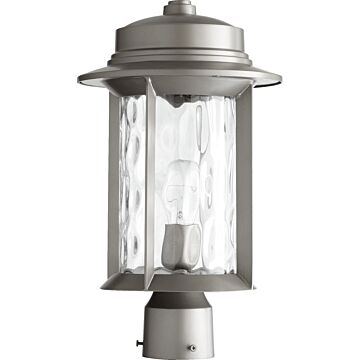 Charter One Light Post Mount in Graphite by Quorum International